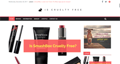 Desktop Screenshot of iscrueltyfree.com